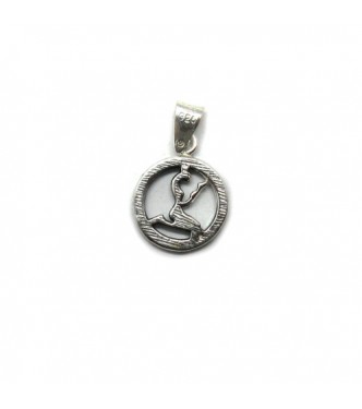 PE001347 Genuine sterling silver pendant charm solid hallmarked 925 zodiac sign Virgo